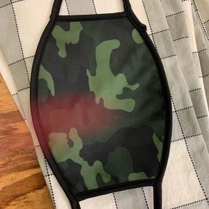 Camo/Black Reversible Face Mask